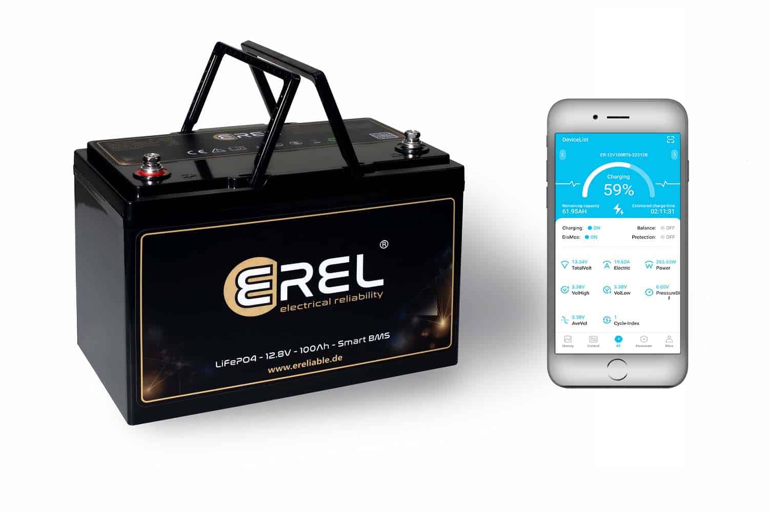 LiTime 12V 100Ah LiFePO4 Akku Mit Bluetooth – 1280Wh, 4000+ Zyklen, Wasserdicht, Für Wohnmobil & Solar LiTime 12V 100Ah LiFePO4 Akku Mit Bluetooth – 1280Wh, 4000+ Zyklen, Wasserdicht, Für Wohnmobil & Solar